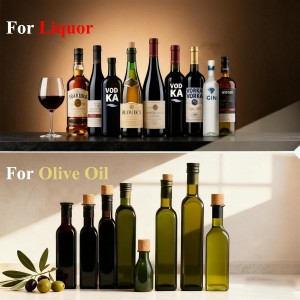 Pafusen Olive Oil Pour Spout with Adapters, Oils Pourer for Olive Oil Dispenser Bottle, Easily Turn Your Bottles into Dispensers for Liquor,Oils,Bottle Pourers (Sliver, 3 Pack Pour +Adapters)