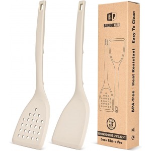 Pack of 2 Silicone Spatula Turner, Non S...