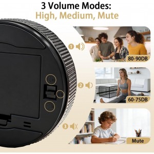 Sportsvoutdoors Rotating Digital Kitchen Timer, Large Display Screen Timer with Count-Up & Countdown, Magnetic Cooking Timer for Home, Classroom, Kitchen, Office, Gym