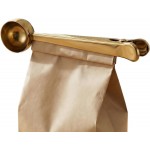 Li&Zhao Stainless Steel Coffee Scoop with Clip - Coffee Scoop for Ground Coffee, Precision Coffee Measuring Scoop, Tablespoon Stainless Steel Scoop for Coffee, Tea, Protein Powder (Gold)