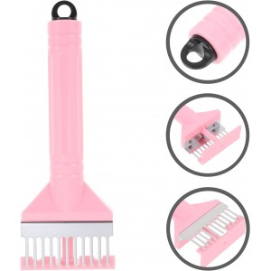 Stainless Steel Meat Tenderizer Needle Tool with Comfortable Grip for Kitchen Steak and Pork Practical Food-safe Design Easy to Clean Pink