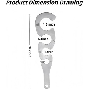 1 Pcs Stainless Steel Spaghetti Pasta Measuring Tool Portion Control Pasta Gadget Kitchen Cooking Tool Adjustable Utensil For Home Cooks Chefs