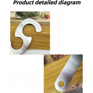 1 Pcs Stainless Steel Spaghetti Pasta Measuring Tool Portion Control Pasta Gadget Kitchen Cooking Tool Adjustable Utensil For Home Cooks Chefs