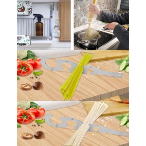 1 Pcs Stainless Steel Spaghetti Pasta Measuring Tool Portion Control Pasta Gadget Kitchen Cooking Tool Adjustable Utensil For Home Cooks Chefs