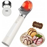 Heated Ice Cream Scoop – Electric Scooper for Hard Ice Cream and Desserts, Heating Up to 158°F, Rechargeable 3400mAh Battery with LED Display, Easy to Clean, Ideal Summer Gift