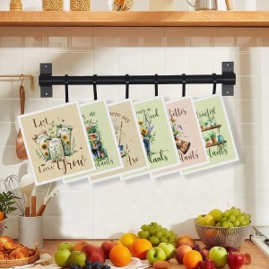 Swedish Dishcloths for Kitchen, 6 Pack Garden Plant Swedish Dish Cloths Reusable Washable Absorbent Kitchen Towel Gifts for Plant Lovers Gardeners Birthday Housewarming