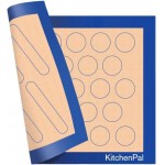 2-Sided Silicone Baking Mat for Macaron, Éclair & Cookie – Reusable Pastry Sheet 11.8