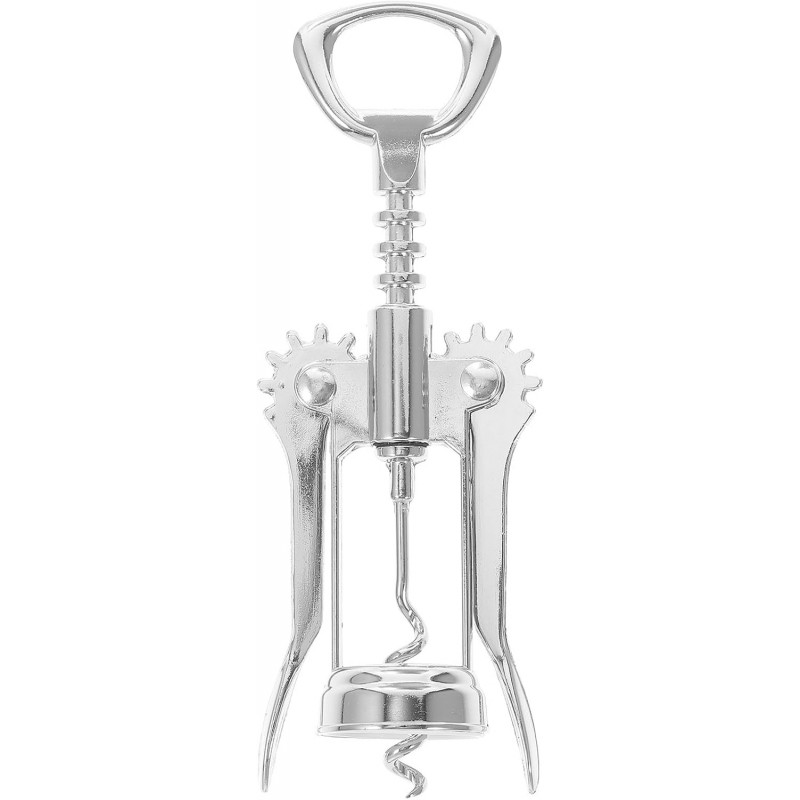 Veemoon Elegant Stainless Steel Wine Bottle Opener with Wing Corkscrew Design Ergonomic Manual Opener for Effortless Uncorking for Parties and