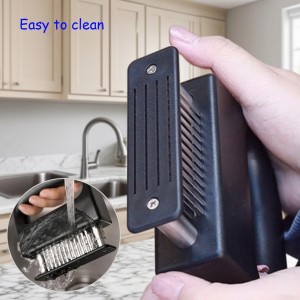 Meat Tenderizer With 48 Stainless Steel Sharp Needle Blade, Heavy Duty Meat Cooking Tool for Tenderizing Beef, Pork, Chicken, Lamb, Fish And More