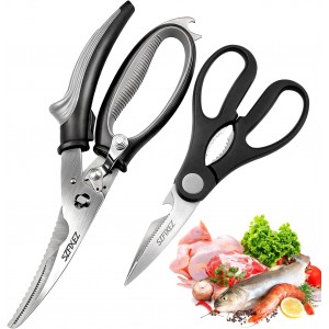 2-Piece Kitchen Scissors Set - Heavy Dut...