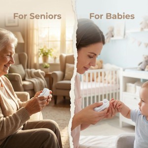 Electric Nail Clipper for Seniors, Professional Automatic Nail Trimmer for Fingernails and Toenails with 2 Speeds, USB Rechargeable & Nail Scraps Storage, Safe Toenail Clippers for Baby, Kids, Women.