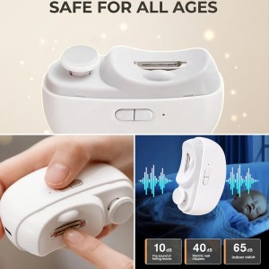Electric Nail Clipper for Seniors, Professional Automatic Nail Trimmer for Fingernails and Toenails with 2 Speeds, USB Rechargeable & Nail Scraps Storage, Safe Toenail Clippers for Baby, Kids, Women.