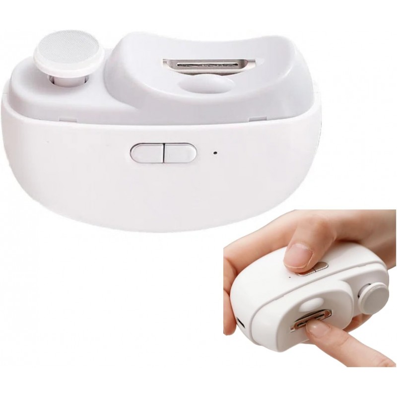 Electric Nail Clipper for Seniors, Professional Automatic Nail Trimmer for Fingernails and Toenails with 2 Speeds, USB Rechargeable & Nail Scraps Storage, Safe Toenail Clippers for Baby, Kids, Women.