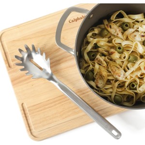 Calphalon Prime Stainless Steel Kitchen Slotted Spaghetti Pasta Server