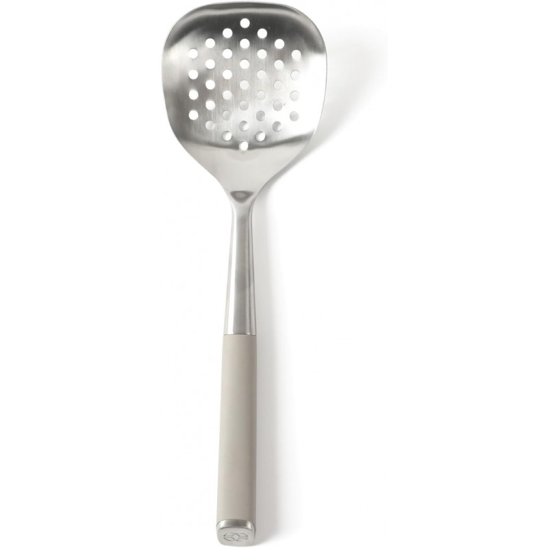 Calphalon Edge Stainless Steel Slotted Spoon/Skimmer - Taupe