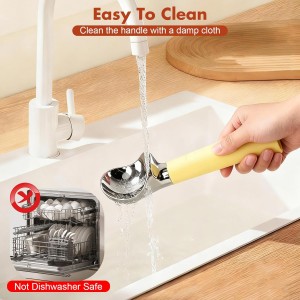 TRELC Heated Ice Cream Scoop, Rechargeable Electric Ice Cream Scooper with LED Display, Heating Up to 158°F for Hard Ice Cream, Easy to Scoop and Release, IP67 Waterproof, Perfect Gift