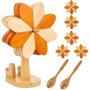 Upgraded Wooden Trivets for Hot Dishes w...