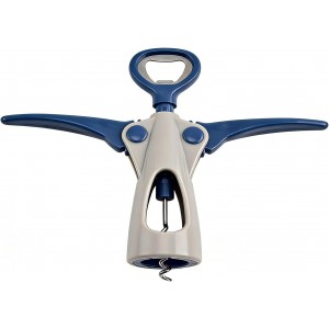 Wing Corkscrew, Multifunctional Bottle Opener for Wine and Beer, Ergonomic Grip (Light Green)