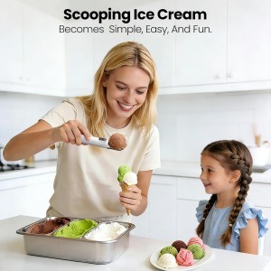 Heated Ice Cream Scoop Upgraded Version,Rechargeable Electric Ice Cream Scooper With Led Display And On/Off,5000mAh Battery,Heats To 158°F For Hard Ice Cream,Ip67 Waterproof,Gift