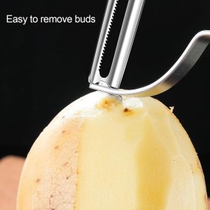 Cabbage Peeler for Kitchen，Ergonomic Non-Slip Handle, 3.54-inch Wide-Mouth Stainless Steel Blade and Sharp For Veggie, Fruit, Potato, Carrot, Apple Smooth Peeling