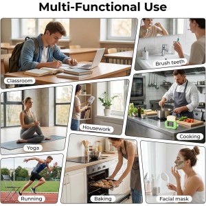 Digital Kitchen Timer for Cooking - 3 Channel Countdown Timer and Stopwatch with Strong Magnets,Silent Mode, LED Display, Memory, Timers for Cooking, Oven, Egg, Baking, Grilling, Teaching