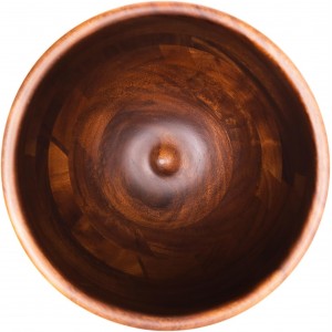 Biscuitique Premium Solid American Walnut Wood Mixing Bowl Compatible with Kitchen Aid Tilt-Head Models 4.5 Quart and 5QT Stand Mixer Wooden Bowls