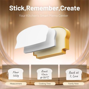 Digital Kitchen Timer for Cooking - 3-Channel Magnetic Countdown Timers with Memory Preset for Baking, Toaster, Eggs Includes Memo Notes (White)