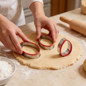 3 Pcs Easter Fun Egg Cookie Cutters Set 4.5