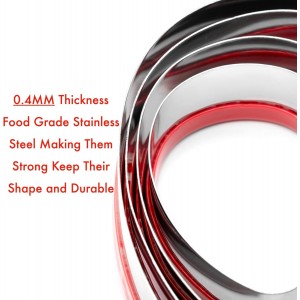 3 Pcs Easter Fun Egg Cookie Cutters Set 4.5