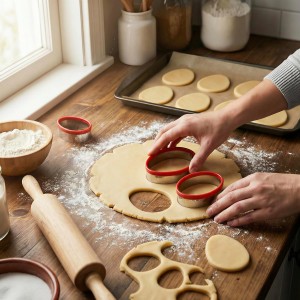 3 Pcs Easter Fun Egg Cookie Cutters Set 4.5