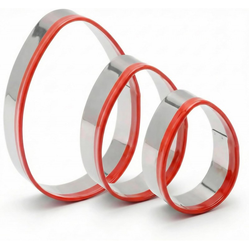 3 Pcs Easter Fun Egg Cookie Cutters Set 4.5