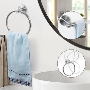 18 Piece Brushed Nickel Bathroom Hardware Set, Towel bar Set Include 24 inch Silver Towel bar, Bathroom Towel Rack, Towel Ring, Toilet Paper Holder, Towel Hook, Bathroom Accessories Set