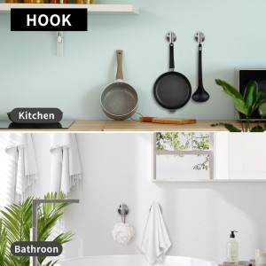 18 Piece Brushed Nickel Bathroom Hardware Set, Towel bar Set Include 24 inch Silver Towel bar, Bathroom Towel Rack, Towel Ring, Toilet Paper Holder, Towel Hook, Bathroom Accessories Set