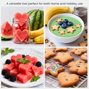 kinice 30 Pcs Mini Stainless Steel Cookie Cutters Set with Storage Box, Small Shape Baking Molds for Cookies, Polymer, Fruit, DIY Baking for Kids, Parties, Holidays & Kitchen Tools