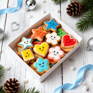 kinice 30 Pcs Mini Stainless Steel Cookie Cutters Set with Storage Box, Small Shape Baking Molds for Cookies, Polymer, Fruit, DIY Baking for Kids, Parties, Holidays & Kitchen Tools