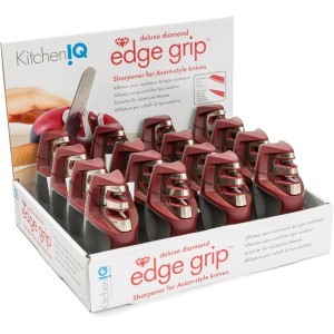 SMITH’S Deluxe Diamond Edge Grip Asian Knife Sharpener, CDU