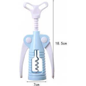 Wing Corkscrew 2 Packs, Wine Opener with Cork Screw for Kitchen, Restaurants, Bar (Blue)