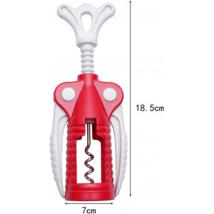 Wing Corkscrew 2 Packs, Wine Opener with Cork Screw for Kitchen, Restaurants, Bar (Red)