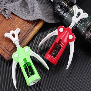 Wing Corkscrew 2 Packs, Wine Opener with Cork Screw for Kitchen, Restaurants, Bar (Red)