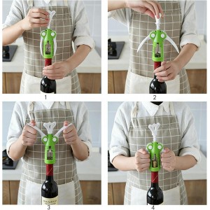 Wing Corkscrew 2 Packs, Wine Opener with Cork Screw for Kitchen, Restaurants, Bar (Red)