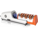 Replaceable Sharpener Electric Knife Sharpener, 3-Stage with 100% Diamond Abrasives & Precision Angle Guides, Kitchen Knife Sharpener with Sharpening and Polishing Function