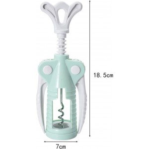 Wing Corkscrew 2 Packs, Wine Opener with Cork Screw for Kitchen, Restaurants, Bar (Light Green)