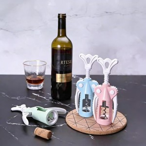Wing Corkscrew 2 Packs, Wine Opener with Cork Screw for Kitchen, Restaurants, Bar (Light Green)