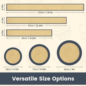 3 Set Silicone Baking Mat for 4, 7, 9 Inch Springform Pan Protector Prevent Cake from Sticking to Bottom and Side Easy Clean Nonstick Silicone Liners for Baking Cheesecake Pan