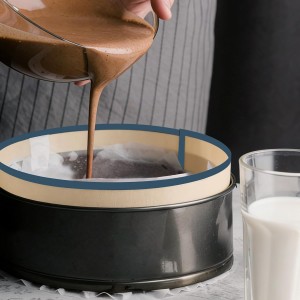 3 Set Silicone Baking Mat for 4, 7, 9 Inch Springform Pan Protector Prevent Cake from Sticking to Bottom and Side Easy Clean Nonstick Silicone Liners for Baking Cheesecake Pan