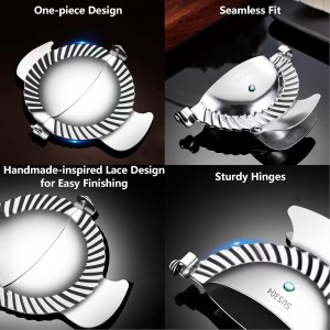 Dumpling Maker Stainless Steel Ravioli Gyoza Dough Pierogi Pie Press Mold Former (3.15 inch / 80mm)
