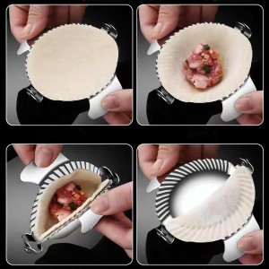 Dumpling Maker Stainless Steel Ravioli Gyoza Dough Pierogi Pie Press Mold Former (3.15 inch / 80mm)