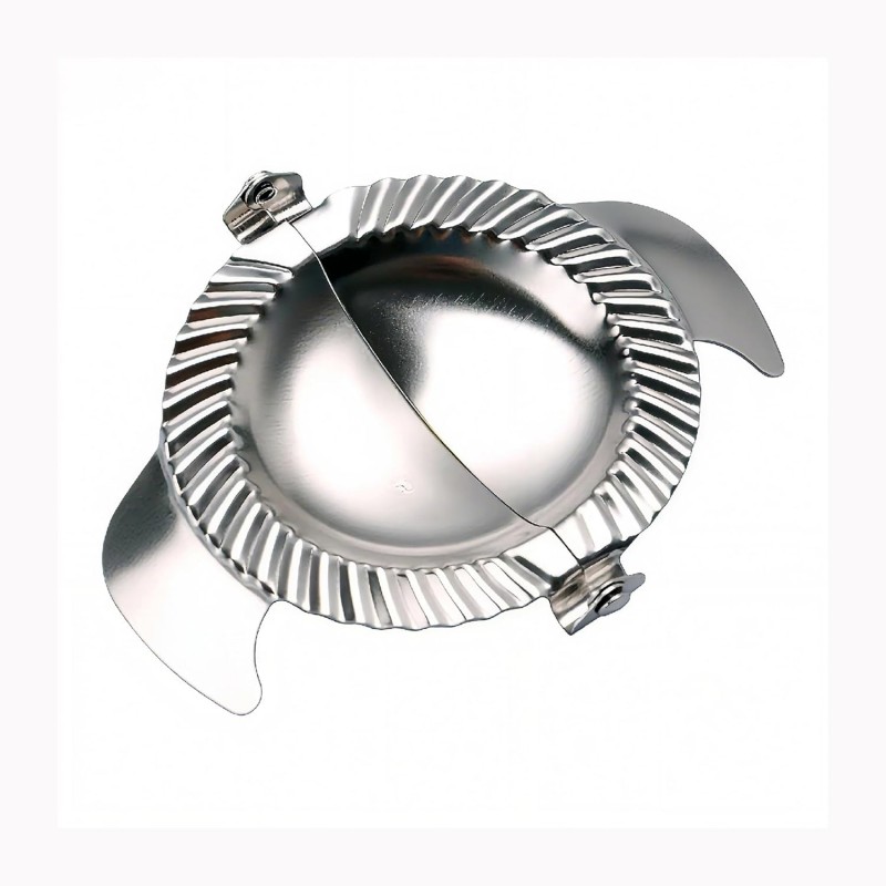 Dumpling Maker Stainless Steel Ravioli Gyoza Dough Pierogi Pie Press Mold Former (3.15 inch / 80mm)