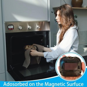 Kitchen Timer, Digital Visual Timer Magnetic Clock Stopwatch Countdown Timer, Large LCD Screen Display Big Digits, Loud Alarm for Cooking, Shower, Bathroom