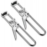 2PCS 2026 New Adjustable Stainless Steel Jar Opener, Upgrade Multifunctional Stainless Steel Can Opener, Jar Lid Gripper Bottle Opener Kitchen Accessories